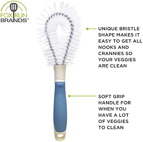Fox Run Vegetable Cleaning Brush with Rubber Handle 1