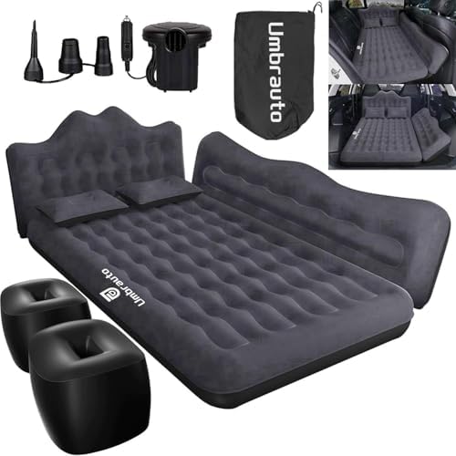 Umbrauto Car Air Mattress with Pump and Pillows