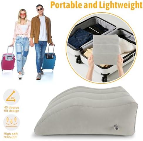 Inflatable Leg Elevation Pillow for Comfort and Swelling Relief