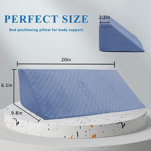 Jacobable Bed Wedge Pillow for Side Sleepers and Pregnant Women