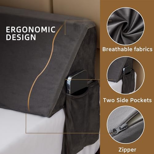Bedluxe King Wedge Pillow Headboard - Gap Filler