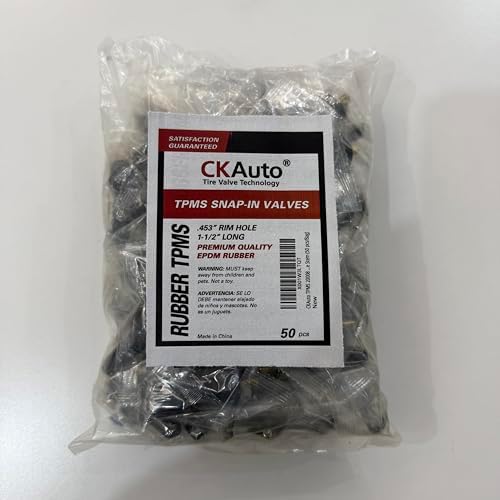 CKAuto TPMS 20008 Rubber Snap-in Valve Stem 50 pcsBag 1