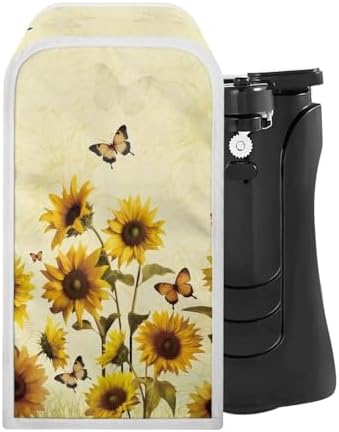 TODIYADDU Yellow Sunflower Can Opener Cover for Women