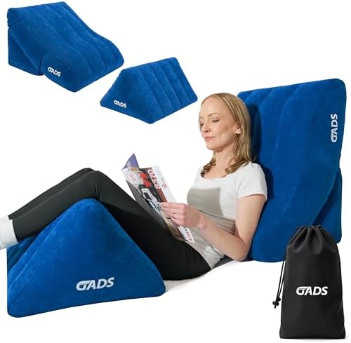 Gads Inflatable Wedge Pillow Set for Leg Elevation and Travel