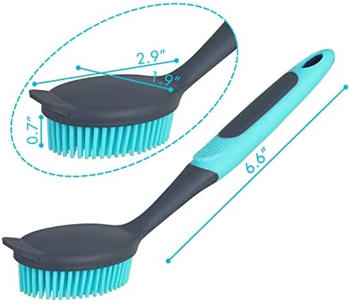 PHYEX 2-Pack Dish Brush with Handle and Scraper