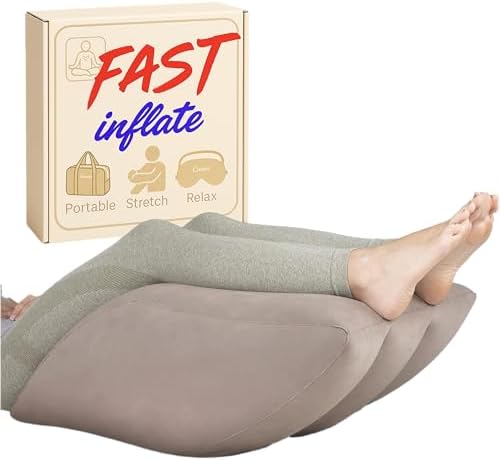 Aestoria Inflatable Leg Elevation Pillow - Portable Wedge with Storage Bag