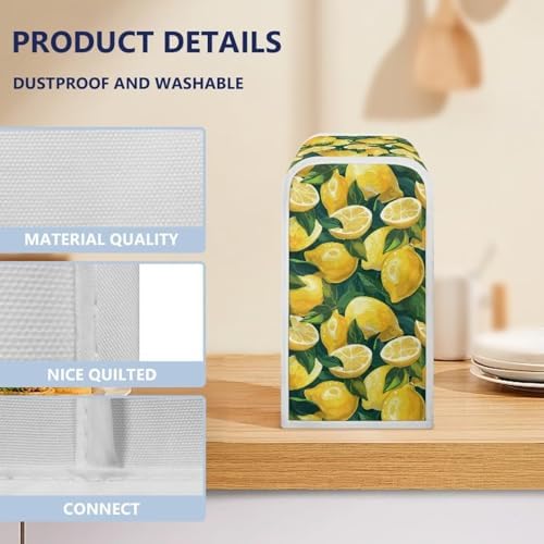 Lemon Print Electric Can Opener Cover 1