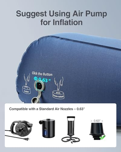 Luxtude Inflatable Wedge Pillow for Back Pain Relief and Travel