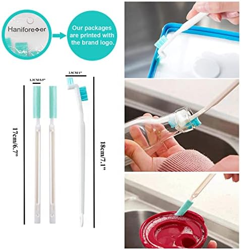 Haniforever 8in1 Cleaning Brush Set for Small Spaces