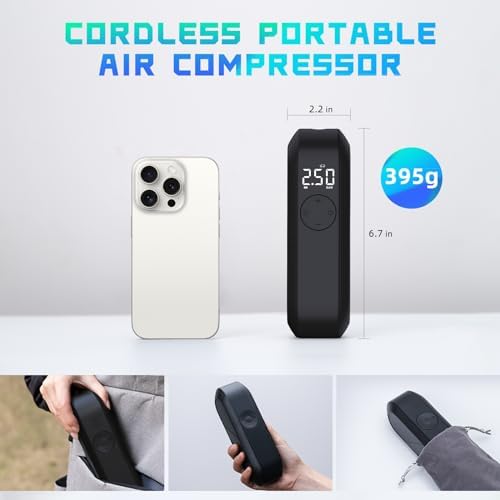 CYCPLUS Portable Air Compressor with 150 PSI and LED Display