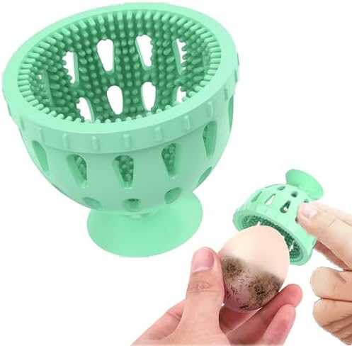 Silicone Egg Washer with Suction Cup 58cm Blue