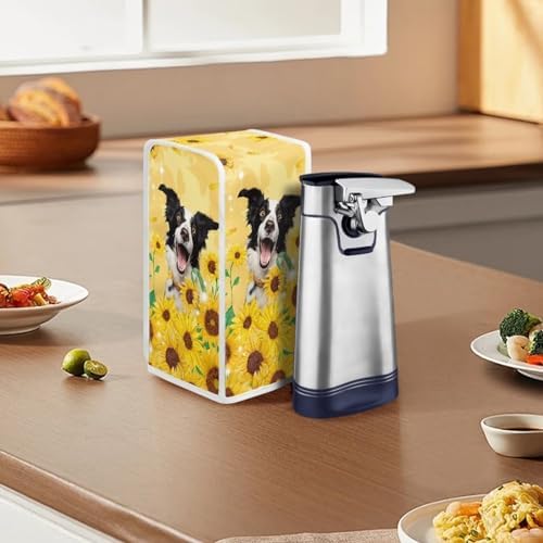 Electric Can Opener Dust Cover with Sunflower Pattern