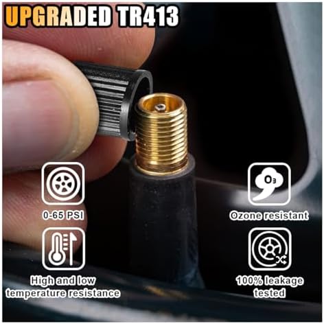 8PCS TR413 Tubeless Valve Stems for 115mm Rim Holes