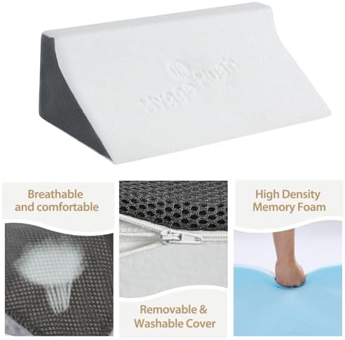 Loeysu Side Wedge Pillow for Back Pain Support