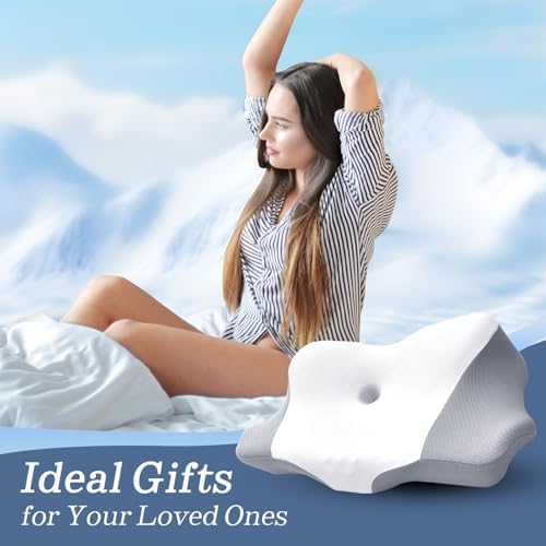 Cervical Pain Relief Pillow for Side Back Stomach Sleepers