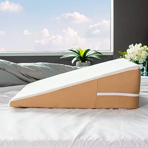 Avana Back Wedge Memory Foam Pillow with Cooling Tencel Cover 8 Inch