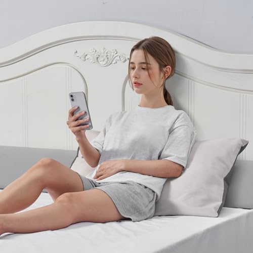 VEVOR Bed Wedge Pillow for Headboard King Size Gray