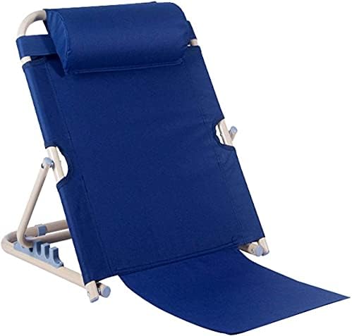 SXKULL Bed Backrest Support with Head Pillow and Lumbar Cushion Blue