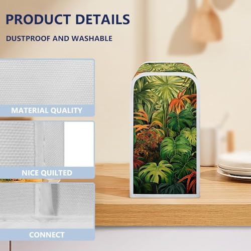 Electric Can Opener Dust Cover with Green Pattern