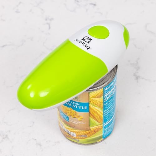 SUPRAQ Electric Can Opener with Smooth Edge Green 1