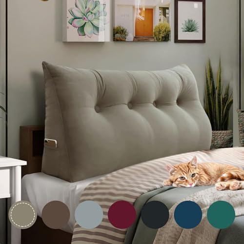 Rucener 10 lbs Velvet Wedge Pillow with Side Pockets