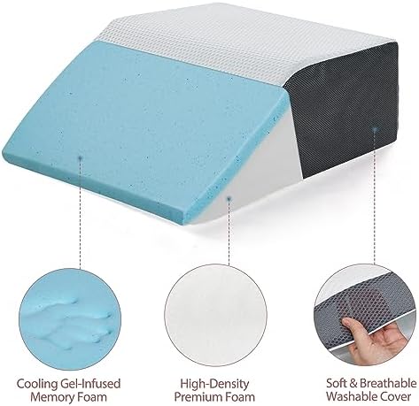 Touchutopia Leg Elevated Pillow for Pain Relief and Recovery 1
