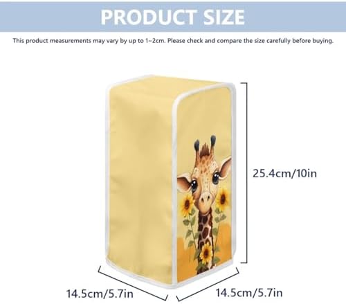 Giraffe Print Electric Can Opener Cover - Waterproof Stain Resistant Easy to Clean