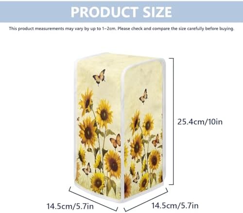 TODIYADDU Yellow Sunflower Can Opener Cover for Women