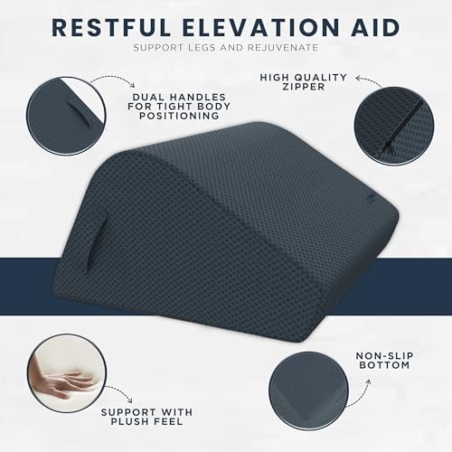 Zen Bloks 10 Leg Elevation Wedge Pillow Gray