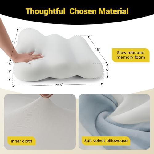 Leg Elevation Pillow for Back Sleepers 7 Height Comfort