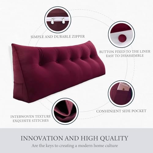 Rucener 10 lbs Velvet Headboard Pillow