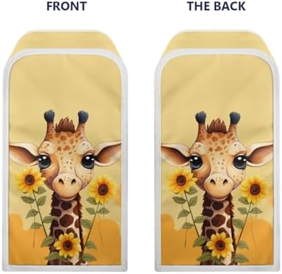 Giraffe Print Electric Can Opener Cover - Waterproof Stain Resistant Easy to Clean