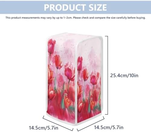 TODIYADDU Red Tulip Electric Can Opener Cover
