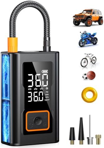 LYTFEI Tire Inflator Portable Air Compressor with Digital Gauge