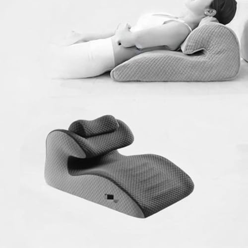 Memory Foam Bed Wedge Pillow for Prone Support Gray