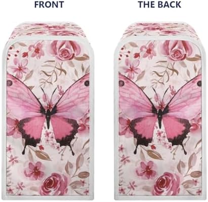 Suhoaziia Electric Can Opener Dust Cover with Pink Butterfly Design