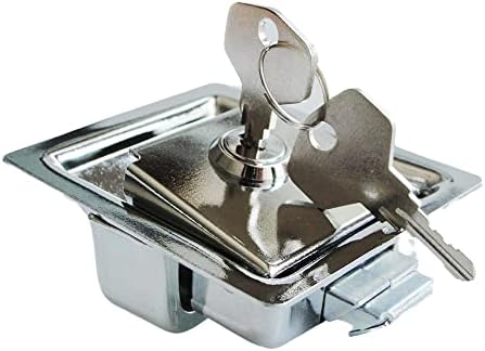 2 PCS Flush Mount Paddle Handle Lock Stainless Steel