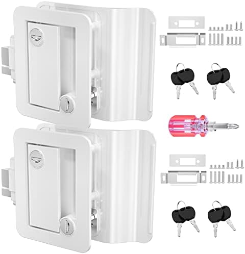 Ristow Upgraded Chrome RV Door Locks RL001 for Travel Trailers