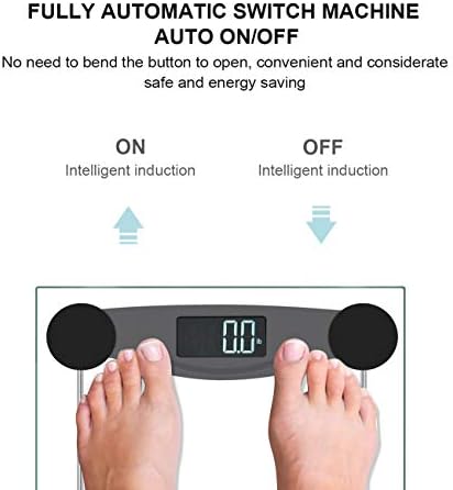 Malama Digital Body Weight Scale with LCD Backlit Display 400 lbs Accuracy Black