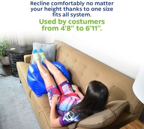 Remote Inflatable Leg Elevation Pillow for Sciatica and Post-Surgery Relief