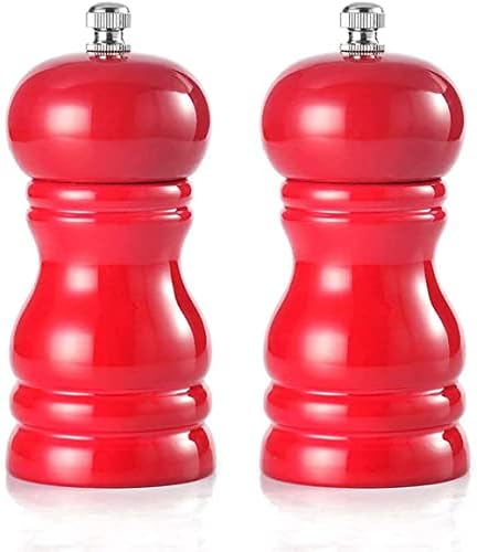 ZXBAODAN Wood Pepper and Salt Mill Set of 2 - Adjustable Coarseness