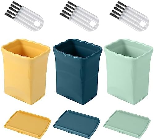 Dokpod 3 Pcs Cup Slicer with Gap Cleaning Brushes Set