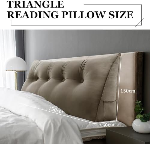 Rucener 10 lbs Velvet Wedge Pillow with Side Pockets