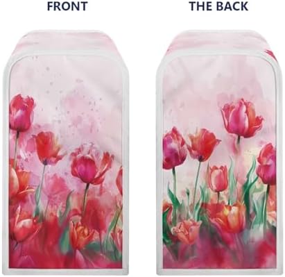 TODIYADDU Red Tulip Electric Can Opener Cover