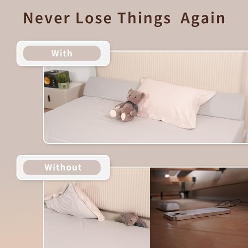Aurako Queen Size Bed Wedge Pillow with Pockets