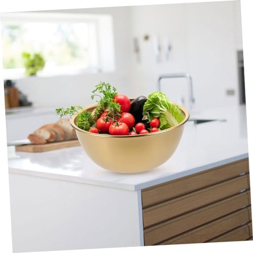 VINTORKY 1 Set Mini Golden Colander with Bowl