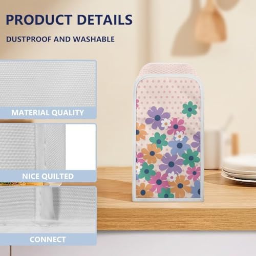 Floral Pattern Electric Can Opener Dust Cover