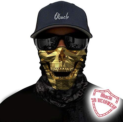 Obacle 3D Face Mask Neck Gaiter Multi-Use for Men Women