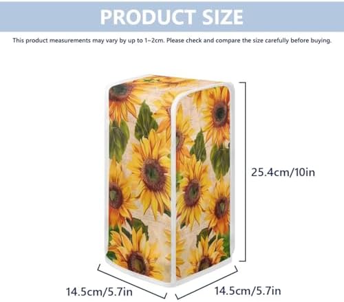DISNIMO Vintage Sunflower Can Opener Cover