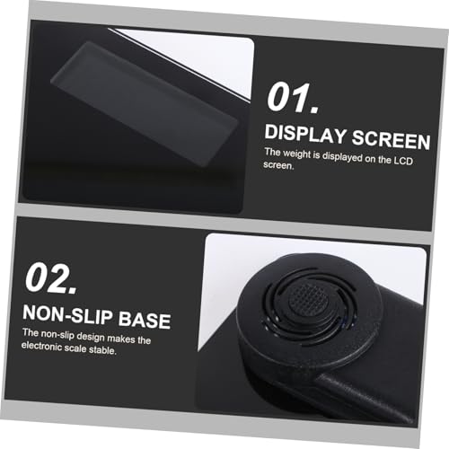 FRCOLOR Digital Scales No Battery Required Black